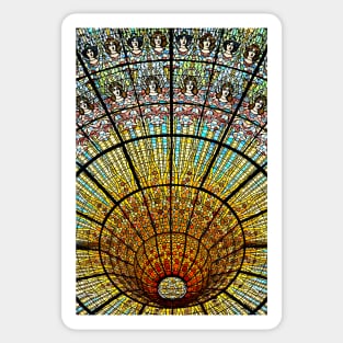 Skylight in the Palau de la Musica Catalana Sticker